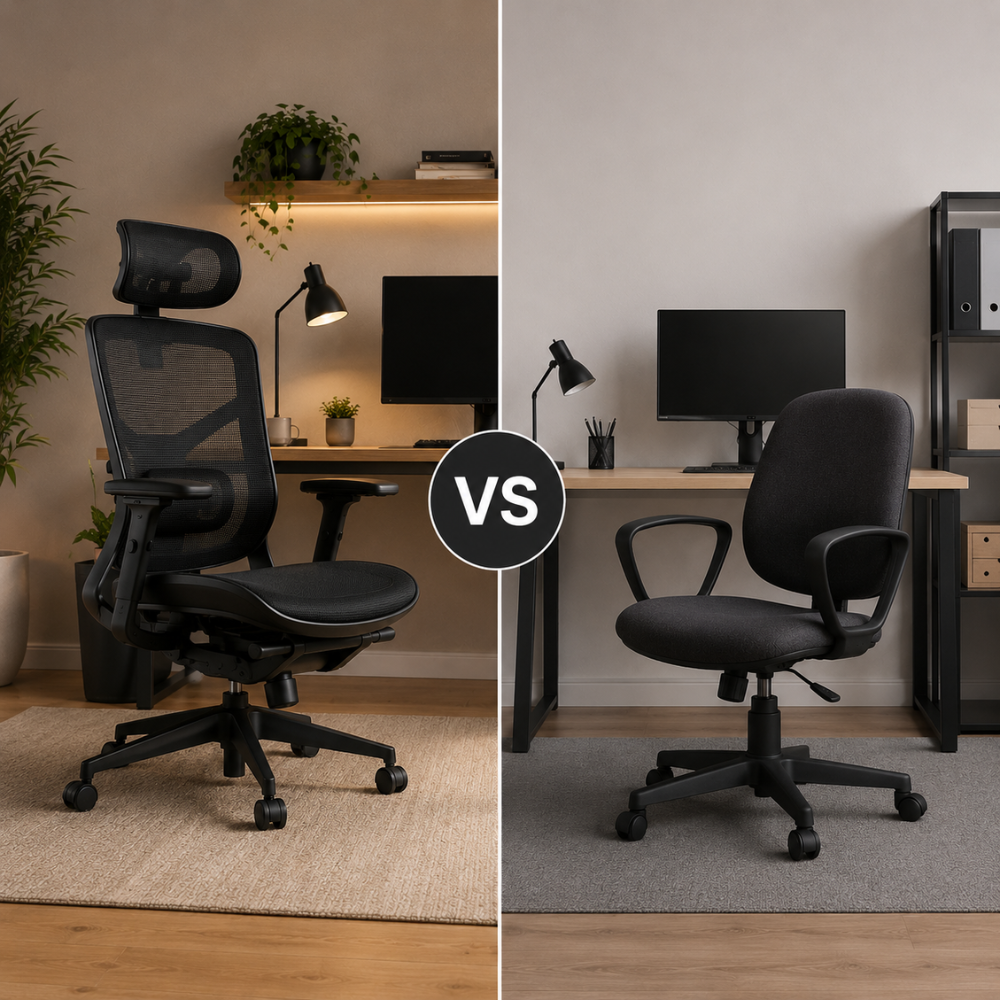 Les différences entre une chaise classique et une chaise ergonomique